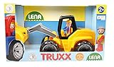 Lena 04412 TRUXX, Konstruktion ca. 37 cm, Frontlader mit funktionaler Schaufelfigur, für Kinder ab 2 Jahren, Spielfahrzeug-Set gelb