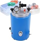 Runder Wachsinjektor, 350-W-Wachsgussmaschine, 2,5-L-Wachsschmelzofen Schmuckgusswerkzeuge, Einstellbar Von 30 °C Bis 110 °C, Runde Fassform, Gusswachs-Injektionsmaschine Für Schmuck