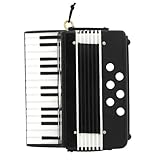 Broadway Gifts - Schwarzer Akkordeon-Hängeschmuck (Höhe 7,6 cm) - Metall - Weihnachten