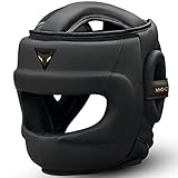 Mytra Fusion Kopfschutz Boxen MMA Kickboxing Grappling Taekwondo Karate Training Kopfbedeckung, Einheitsgröße für alle