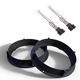 Audioproject A416 - Set Lautsprecherringe incl Kabel für VW Golf 7 VW Golf 6 VW Polo VW Lupo VW Passat VW UP VW Touran Beetle SEAT Leon MII Skoda Fabia Skoda Roomster 165mm Lautsprecher Adapter