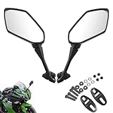 AULESSE Universal Motorrad Rückspiegel Spiegel E-Geprüft, 360° Drehbar Motorrad Spiegel für CBR600/CBR900/CBR1000 F4 HYOSUNG GT125R GT250R GT650R Seitenspiegel Rückspiegel