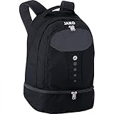 JAKO Rucksack Striker, Größe:0 (Bambini), Farbe:schwarz/grau