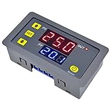 iHaospace 12V Zeitrelais 12 Volt Zeitschaltuhr Relais Aussenbereich 10A Digital Nachlaufrelais Einstellbar Zeitschaltuhr Countdown Timer Einschaltverzögerung mit LED-Anzeige