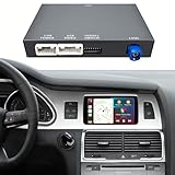 EZoneTronics Wireless CarPlay & Android Auto Retrofit Kit Decoder für Audi A6/Q7 2009-2015 mit MMI 3G System Kabelloses Adapter für 6.5"/7" OEM Screen Plug &Play Upgrade Box mit MirrorLink SWC WLAN BT