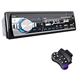 RDS Autoradio Bluetooth 5.0, CENXINY Auto Radio Bluetooth Freisprecheinrichtung, 4x65W 1 Din Autoradio mit Uhr/Fernbedienung MP3 Player unterstützt 2 USB/AUX-Eingänge/TF/SD/FM/iOS Android(Keine CD)