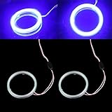 suoryisrty 2 STK. 90mm COB Angel Eyes Halo Auto LED Licht Ring Scheinwerfer DRL DC 12V