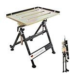 LEMODO mobiler Schweißtisch klappbar - höhenverstellbarer Schweißwagen - Profi Werktisch mit stufenloser Neigung bis 90° - Schweisstischplatte aus galvanisiertem Stahl - belastbar bis 150 Kg