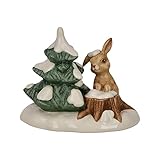 Goebel Weihnachtsfigur Winterwald Drolliges Häschen, aus Porzellan gefertigt, Höhe: 6,5cm, 66-704-26-1
