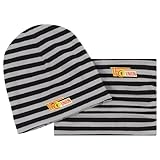 1. FC UNION Berlin Kinder Mütze und Schal I Wendebeanie und Schlauchschal I grau/schwarz