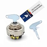 Bemacom Zündschloss Traktor 8-polig mit 2 Schlüsseln Ersatz Zündschalter Zündlichtschalter Motorrad Boot Oldtimer Rasentraktor Ersatzteile Startschalter 6V Starterknopf 12V Startknopf 24V