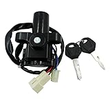 SHENNA Motorrad-Zündschloss, 2 Schlüssel, kompatibel mit Yamaha MT03 FZ09 MT09 FZ6 XJ6 FZ6R YZF R6 2003–2005 R1 2002–2003 FJR1300 2004–2010
