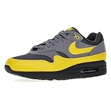 NIKE Herren Air Max 1 Essential Sneaker, Anthracite Bright Citron Smoke Grey, 44.5 EU