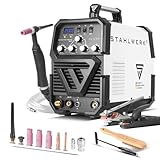 STAHLWERK Schweißgerät 2 in 1 Kombi AC/DC WIG 200 ST - WIG & MMA schweißen ist bis 200 A möglich, IGBT-Inverter, HF-Zündung, Smartkühlung, ideal für Aluminium & Stahl