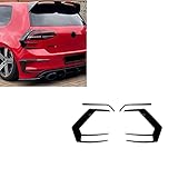 TYSLSQ Heckstoßstange Spoiler Splitter Canard Lampe Licht Trim Für VW Golf 7 GTI R GTD 2012-2015