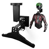 MsisieIve Helmhalterung Wand,Motorrad Garderobe,Motorradbekleidung StäNder,Motorrad Garderobe 40kg Tragkraft, für Motorradhelm, Airsoft -Westen, Motorradbekleidung