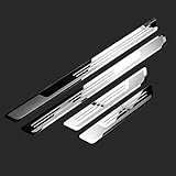Einstiegsleisten Schutz für Ford Capri EV 2024 2025 Zubehör, 4 Stück Edelstahl Einstiegsleisten Türschweller Auto Zubehör Zierleisten