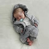 WKYUWS Reborn Doll Boy - 17 Zoll realistische Neugeborenen Baby Puppen handgemachter waschbarer weicher Vin-yl-Körper