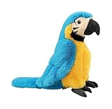 LAARNT 27cm Weicher und Bequemer Plüsch Papagei, Papagei Plüschpuppe,Plüschpuppen Plüschtiere