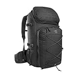 Tasmanian Tiger TT Modular Trooper Pack 55 Liter, Wander-Rucksack, Molle-kompatibler Militär-Rucksack Herren für Outdoor, Einsatz, Bushcraft, Trekking (Black)