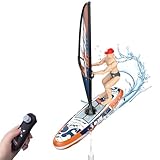 OBEST Funkgesteuertes Segeln mit LED, 2.4GHZ RC Sailboat Simuliertes Segelboot, Niemals das Schiff Kippen, Schwimmbad Spielzeugboot, Exquisites Segelschiff Modell Geschenke für Kinder ab 8+ Jahren