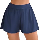 Halcurt Badeshorts Damen Badehose Schnell Trocknende Boardshorts Locker Schwimmhose Strand Surf Schwimmshorts XXL