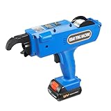 CLEADONG 12V Elektrische Rebar Bindemaschine, Bewehrungsverbinder, 12V Elektrische Rebar Bindemaschine Rebar Stahlbeton Drahtbindemaschine, für Bewehrungsstangen, Gitterböden, Rohre