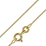 trendor Goldkette für Anhänger 333 Gold Flachpanzer-Kette Breite 0,8 mm elegante goldene Kette, wunderschöne Geschenkidee, Halskette aus Echtgold 72436-60 60 cm