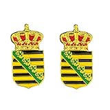 Pin Sachsen Krone Anstecknadel 2er Set