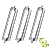 3 Stück Sparschäler Tupper,Schäler für Tupperware Ersatzteile,Edelstahl Sparschäler Ersatzklingen,Ersatzklinge für Kartoffelschäler,Gemüseschäler,Turbo Schälmesser,Orangenschäler,Vegetable Peeler