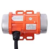 Vibrationsmotor, 40W 220V 3000rpm Betonrüttler mit Geschwindigkeitsregler, Elektrischer Vibrationsmotor, Rüttelmotor aus Aluminiumlegierung für Futterspender/Vibrationssieb/Gebäude/Bergbau/Metallurgie