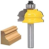 WSOOX Klassische Ogee Einfassung und Formen Router Bit mit 8mm Schaft, DIY Home Holzbearbeitung Fräswerkzeuge Architekturformfräser