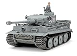 Tamiya 300035216 35216 1:35 Deutscher PzKpfw.VI Tiger I E Frühe (1), Modellbausatz,Plastikbausatz, Bausatz zum Zusammenbauen, detaillierte Nachbildung, Grau, Einzelpackung