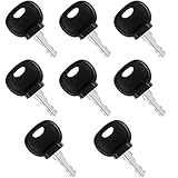 MaxAwe 8 Stk 14607 Baumaschinen Schlüssel Zündschlüssel, Ersatzschlüssel für JCB Bobcat BOMAG Manitou Traktor Stapler Radlader