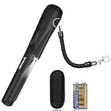 Flintronic Metalldetektor Klein, Tragbar Metallsuchgerät IP66 Wasserdichter, Pinpointer Metalldetektor mit Holster, LED Indicator und 9V Batterie, für Goldsuche, Schmuck, Silber(Schwarz)