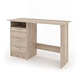 Vicco Schreibtisch Meiko, Arbeitstisch für das Büro, Sonoma, 120 x 50 cm