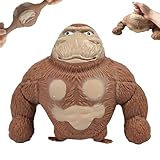 Figuren Stretch-Spielzeug für Kinder und Erwachsene,Latex Monkey Gorilla Toys,Gorilla-Figur zum Stressabbau,Gorilla Stressabbau Spielzeug,Anti-Angst-Reizbarkeits-Gorilla-Spielzeug