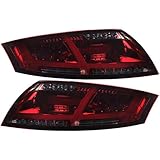LED Lightbar Rückleuchten für Audi TT 8J Bj. 06-14 rot schwarz inkl. Blinker