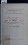 Die Entwickelung der biologischen Forschungsmethode in der Antike und ihre grundsätzliche Förderung durch Theophrast von Eresos (um 370-285 a. Chr.). ‘Veröff. d. schweiz. Ges. f. Gesch. d. Medizin’, 8. broschiert.