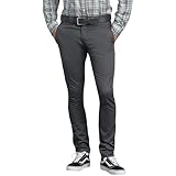 Dickies Herren Skinny Fit Arbeitshose Lässige Business-Hose, Dunkelgrau, 36W / 32L