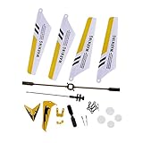Vollständiges Ersatzteilset für RC-Hubschrauber S107 / S107G, Hauptblätter, Heckdekorationen, Heckblatt, Ausgleichsstange, Verbindungsschnalle, Innenwelle