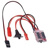GTIWUNG Bidirektionaler Gebürsteter Regler, RC ESC Windenschalter Controller, RC Auto Elektrische Geschwindigkeitsregler Modellfahrzeug Zubehör 30A Brushed ESC Windenschalter Controller für 1/10 Skala