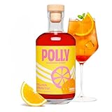 POLLY Italian Aperitif Alkoholfrei | Preisgekrönt | Orange & Enzian | vegan, glutenfrei, ohne künstliche Farbstoffe und Aromen | perfekte Basis für alkoholfreie Spritz Cocktails & Longdrinks