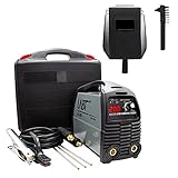 Schweißgerät LABT Power E-Hand Elektroden Schweissgerät IGBT 230V Inverter MMA Starter-Set mit Maske, Bürste, Schweißdioden Hot-Start Anti-Stick ARC-Force (mit Koffer)