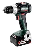 metabo Akku-Bohrschrauber BS 18 LT BL - 18 V, 2.100 /min Drehzahl, 75 Nm Drehmoment - Bürstenlos, kompakt & leicht, Profi-Bohrmaschine für Holz und Metall - Inkl. 2 Akkus 4.0 Ah, Ladegerät & metaBOX