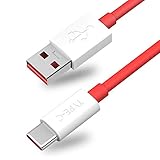 TITACUTE für OnePlus 10 8 Pro Kabel, Dash Charge Kabel 1,8m/ 6ft Warp Charge Ladekabel Dash Ladegerät USB Typ C Schnell Lade Daten Kabel Kompatibel mit OnePlus Nord 2T/Buds/8 8T 7T 7 Pro 6T 6 Rot