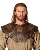 keland Wikinger Rüstung Leder Brustpanzer Herren Damen Mittelalter Accessoires (Braun)
