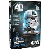 4D Build, Star Wars Helm Stormtrooper 3D Faltfigur mit Untersetzer, Bauspielzeug, 3D Puzzle für Erwachsene und Teenager, 121 Teile, für ab 12 Jahren