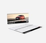 Audi Tischplaner Kalender 2026 - DIN A5 Lang - Hardcover 62 Blatt // Officially licensed by AUDI AG // Audi RSQ8 performance/Audi Sport/Quattro