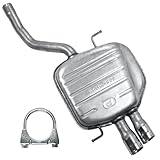 POLMOstrow Auspuff Endtopf für VW Passat CC 1.8 TSI 2.0 TDI Stufenheck 2008-01.2012